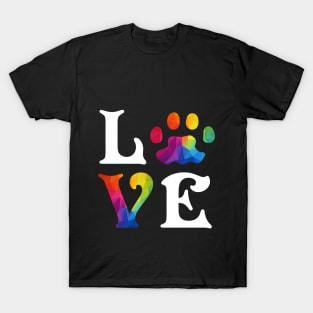 Dog Love LGBT, Gay, Lesbian Pride T-Shirt